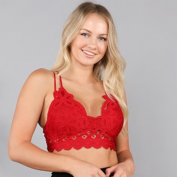 🔥HP!🔥 2️⃣/$50 Chilipepper Crochet Lace Bralette - Picture 4 of 5
